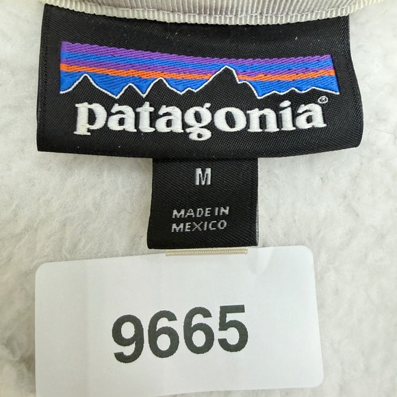 Patagonia Re-Tool Snap-T Fleece Pullover Womens Medium White Excellent 25442 - Picture 11 of 11